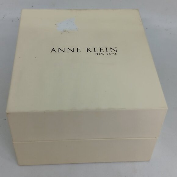 Anne Klein 12/2342PVGB Women\'s 32mm Pavé Crystal Dial Quartz Watch NWT
